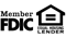 Member FDIC Equal Housing Lender Logos Together - Black